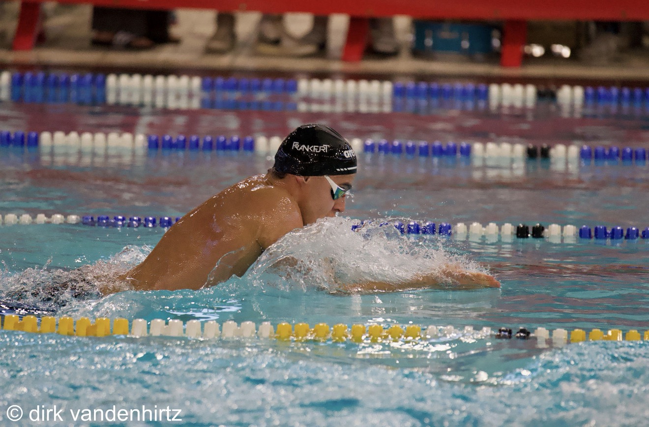 Melvyn racing breaststroke